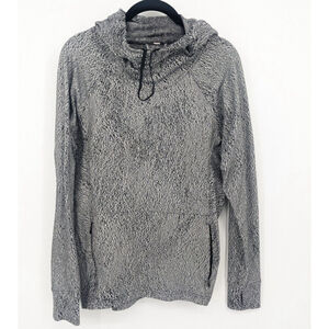 Lululemon Sweater Women 6 Black Ready to Rulu Hoodie Pullover Athleisure Running